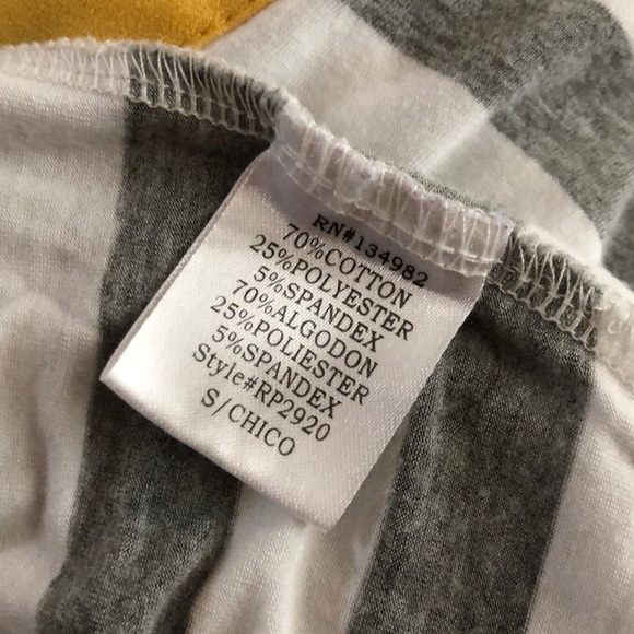 Fitted gray striped long sleeve shirt size S - Picture 7 of 8